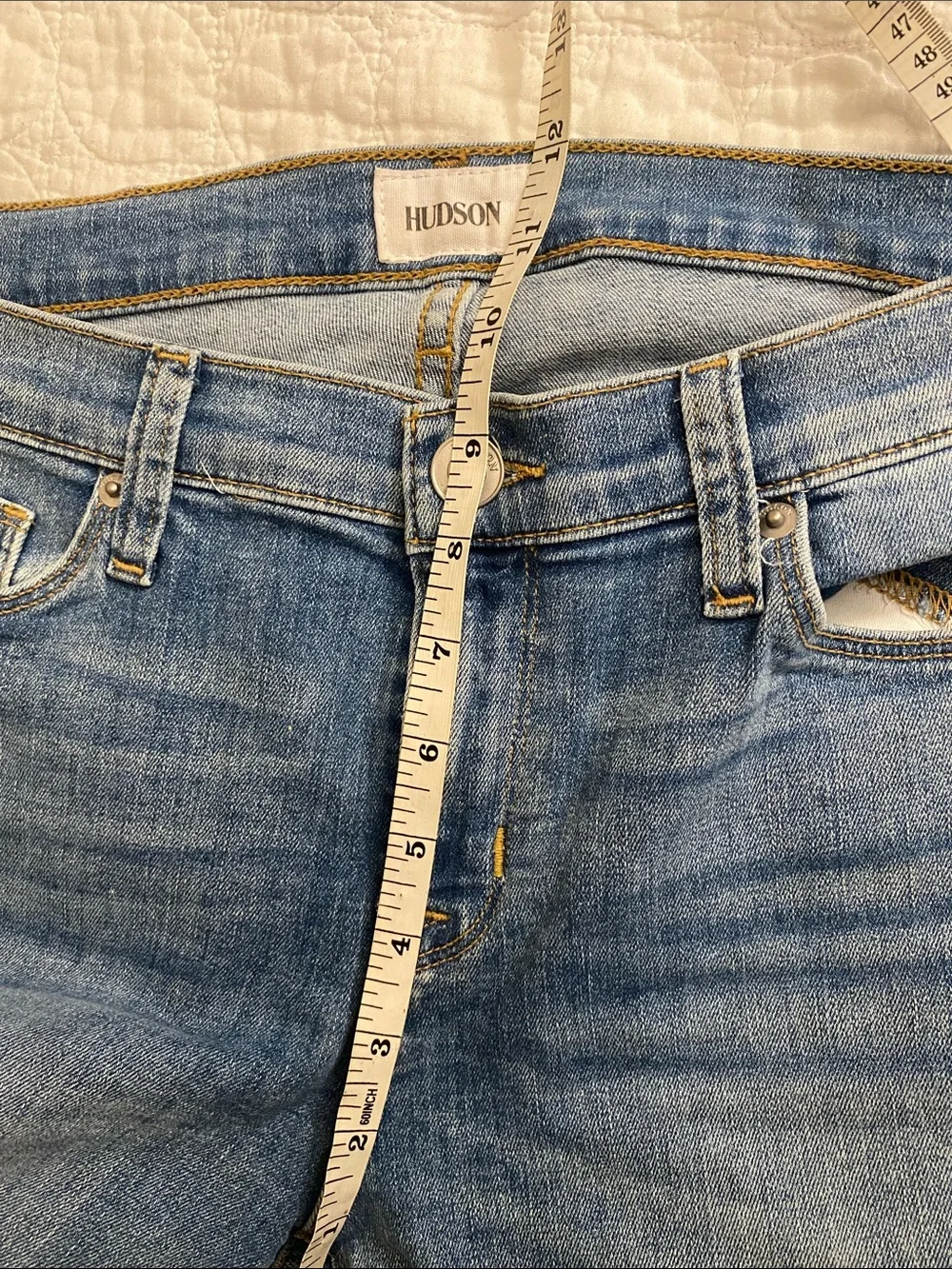 Hudson Jeans Boyfriend Jeans - Light Blue Denim